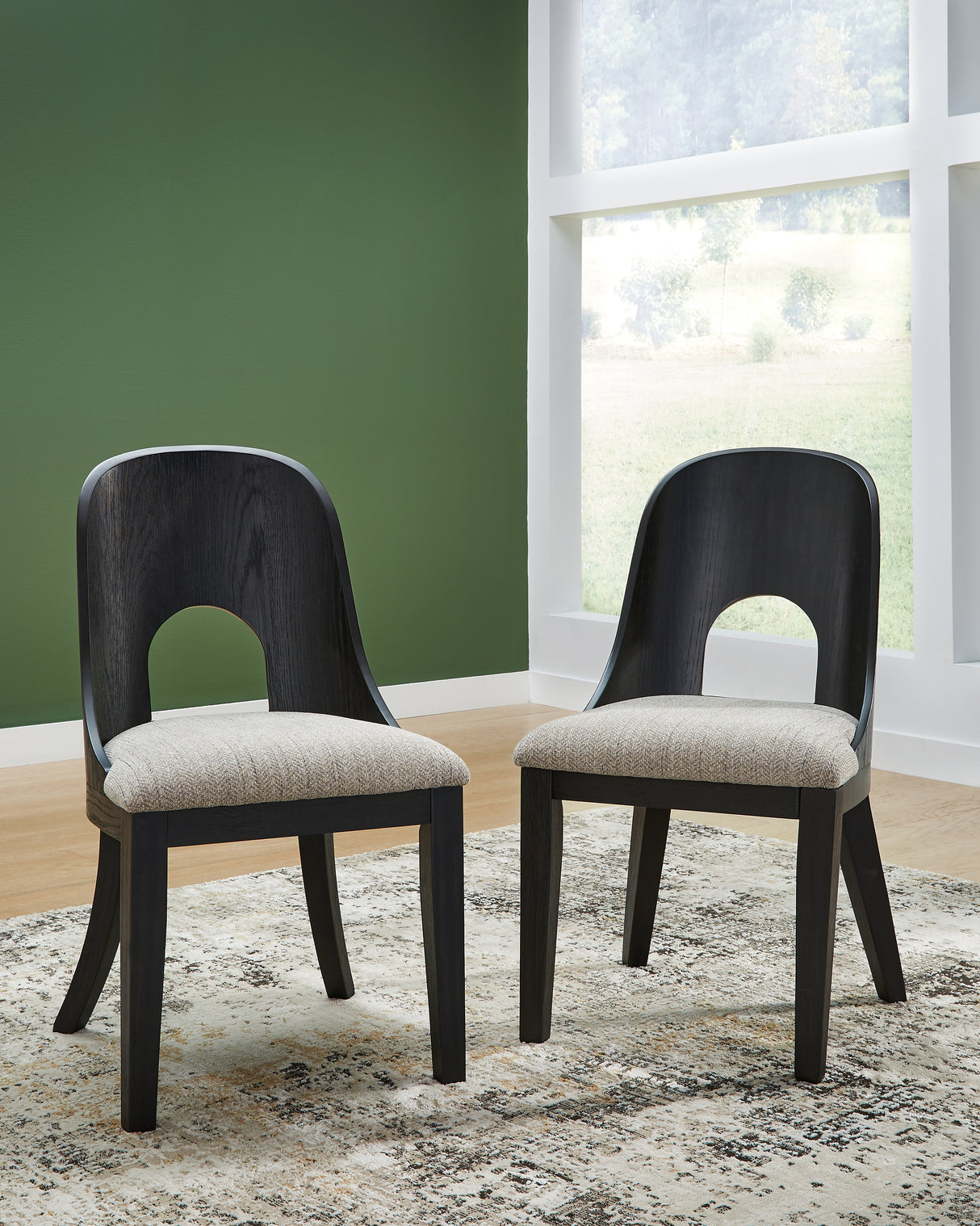 Roanhowe Black Dining Chair