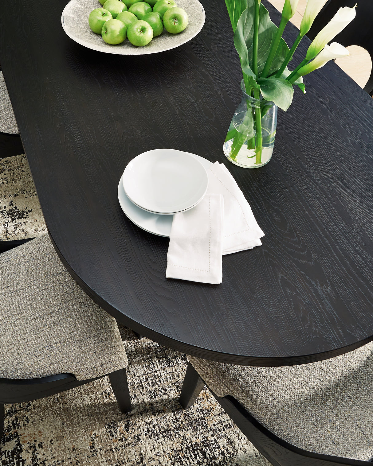 Roanhowe Black Dining Table