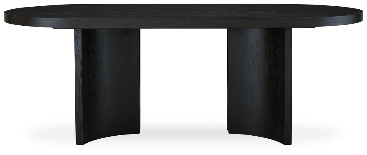 Roanhowe Black Dining Table