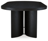 Roanhowe Black Dining Table