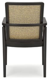 Galliden Black Dining Arm Chair