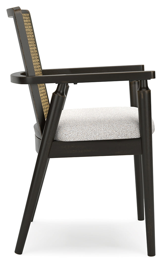 Galliden Black Dining Arm Chair