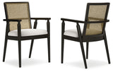 Galliden Black Dining Arm Chair