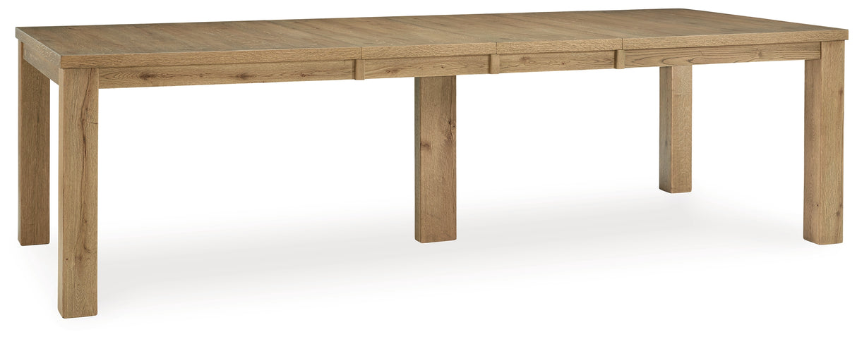 Galliden Light Brown Dining Extension Table