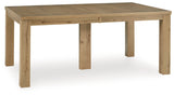 Galliden Light Brown Dining Extension Table