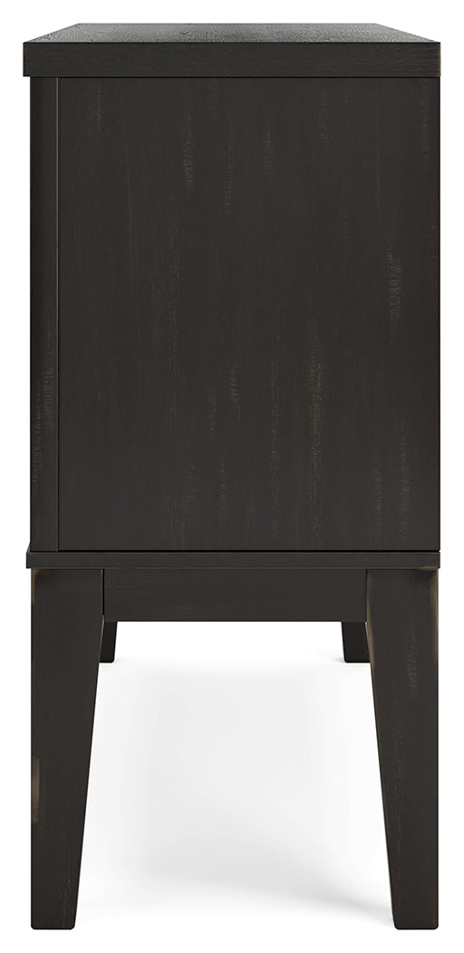 Galliden Black/Brown Dining Server