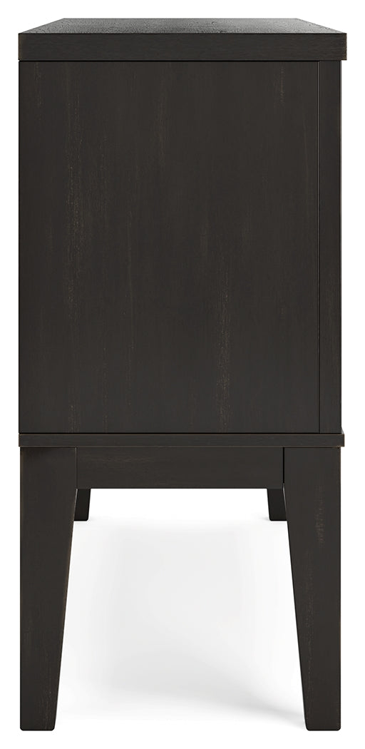 Galliden Black/Brown Dining Server