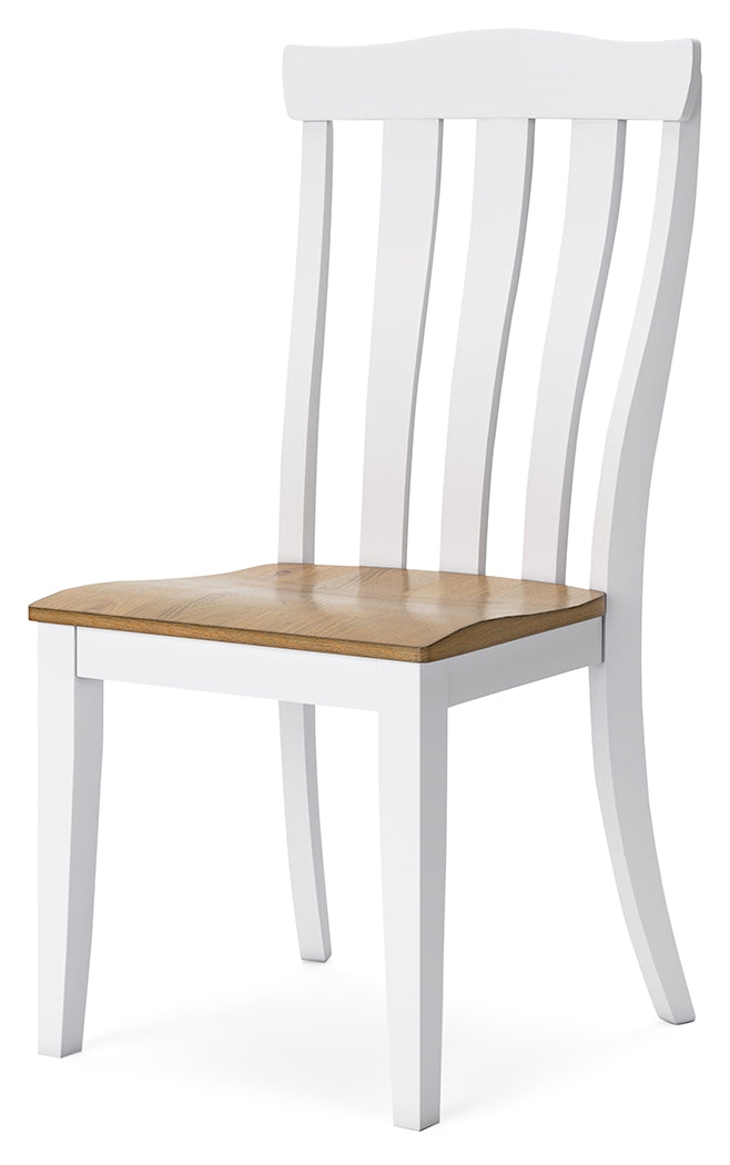 Ashbryn White/Natural Dining Chair