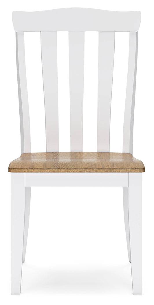 Ashbryn White/Natural Dining Chair