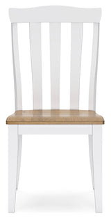 Ashbryn White/Natural Dining Chair