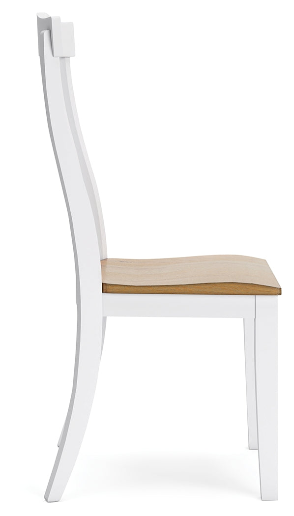 Ashbryn White/Natural Dining Chair