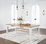 Ashbryn White/Natural Dining Table