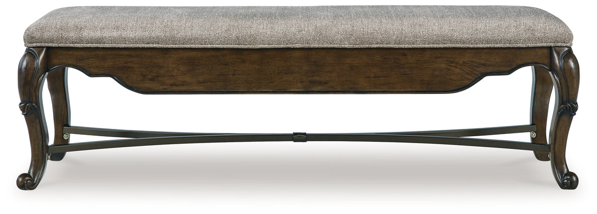 Maylee Dark Brown 63" Dining Bench