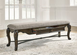 Maylee Dark Brown 63" Dining Bench