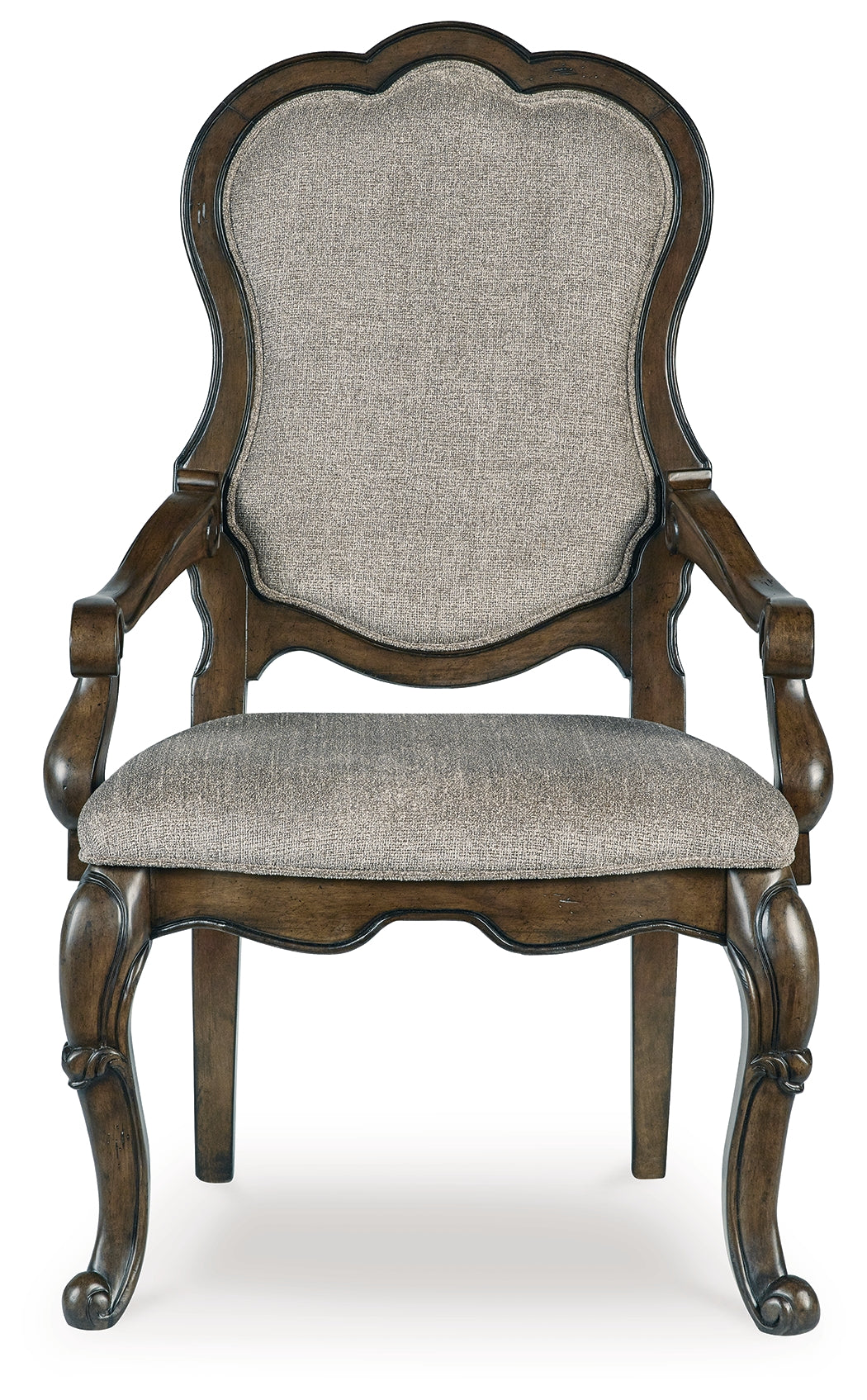 Maylee Dark Brown Dining Arm Chair