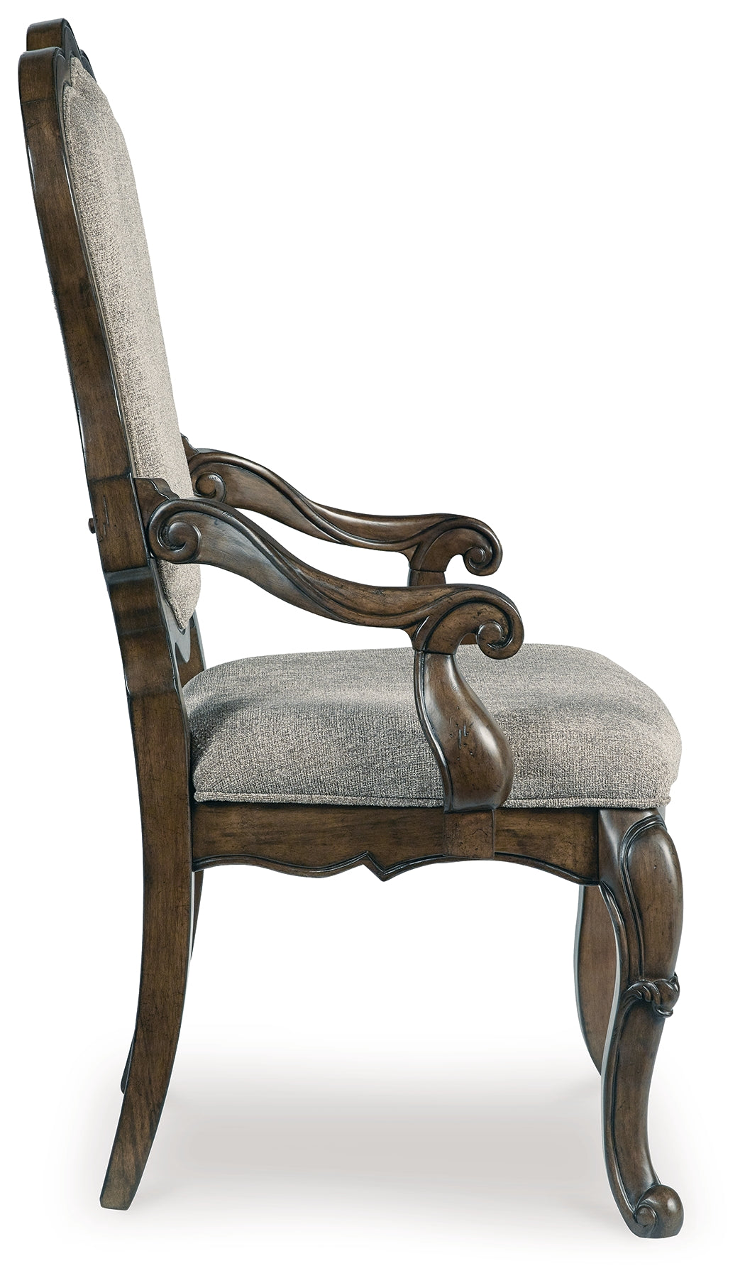 Maylee Dark Brown Dining Arm Chair