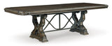 Maylee Dark Brown Dining Extension Table Top