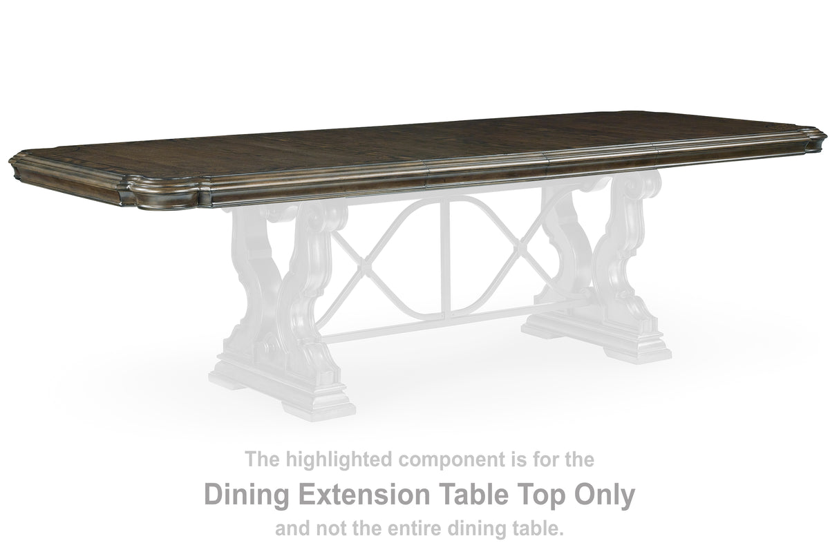 Maylee Dark Brown Dining Extension Table Top