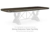 Maylee Dark Brown Dining Extension Table Top