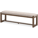 Cabalynn Oatmeal/Light Brown 63" Dining Bench