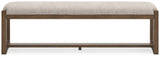 Cabalynn Oatmeal/Light Brown 63" Dining Bench