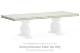 Arlendyne Antique White Dining Extension Table Top