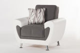 Duru Armchair (Plato Dark Gray)  2 Pieces