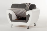 Duru 3 Seat Sleeper (Plato Dark Gray)  2 Pieces