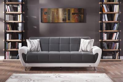 Duru Love Seat (Plato Dark Gray)  2 Pieces