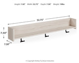 Socalle Light Natural Wall Mounted Coat Rack With Shelf