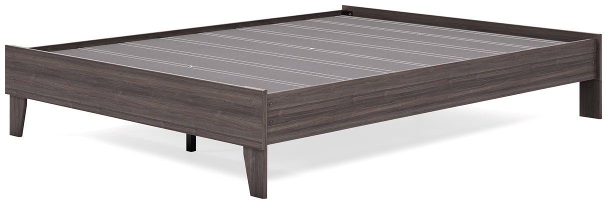 Brymont Dark Gray Queen Platform Bed