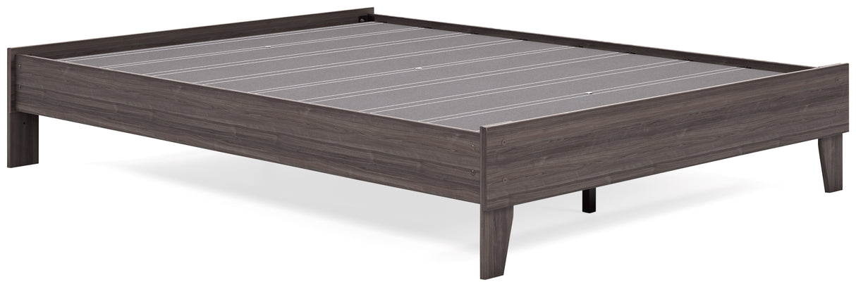 Brymont Dark Gray Queen Platform Bed