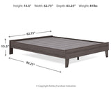 Brymont Dark Gray Queen Platform Bed