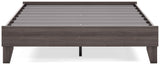 Brymont Dark Gray Queen Platform Bed