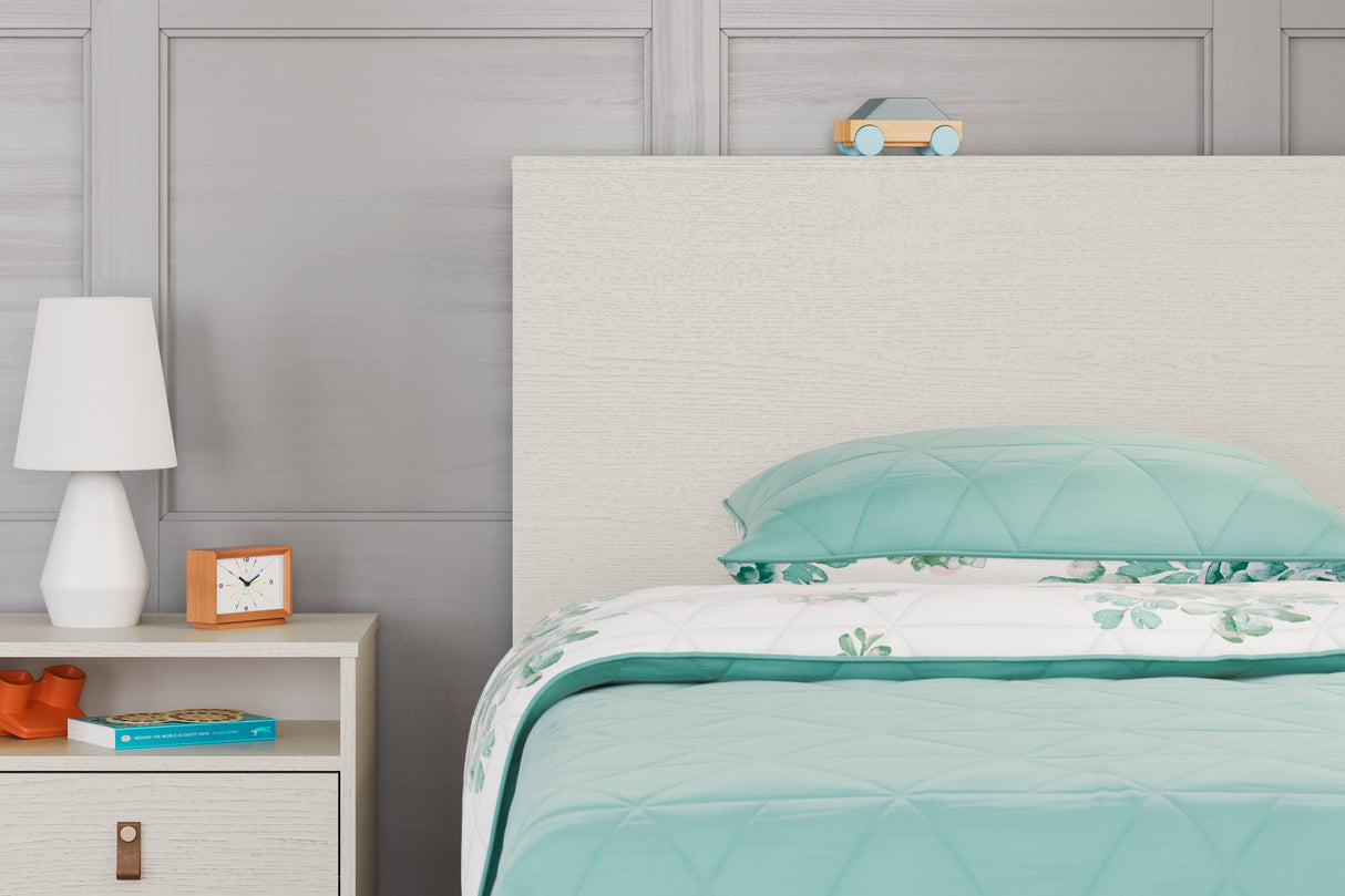 Aprilyn White Twin Bookcase Headboard