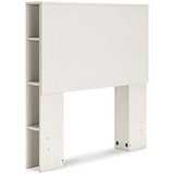 Aprilyn White Twin Bookcase Headboard