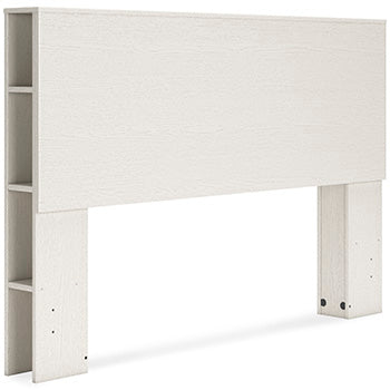 Aprilyn White Queen Bookcase Headboard