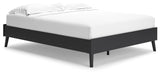 Charlang Black Queen Platform Bed