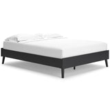 Charlang Black Queen Platform Bed