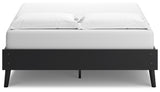 Charlang Black Queen Platform Bed