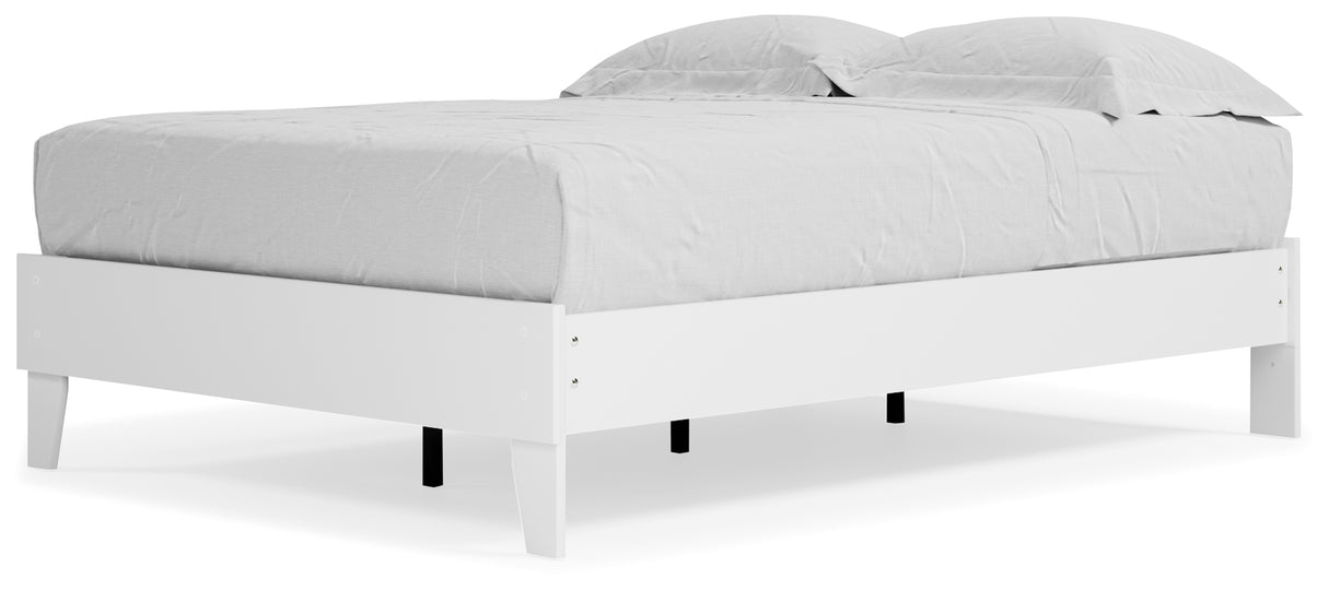 Piperton White Full Platform Bed