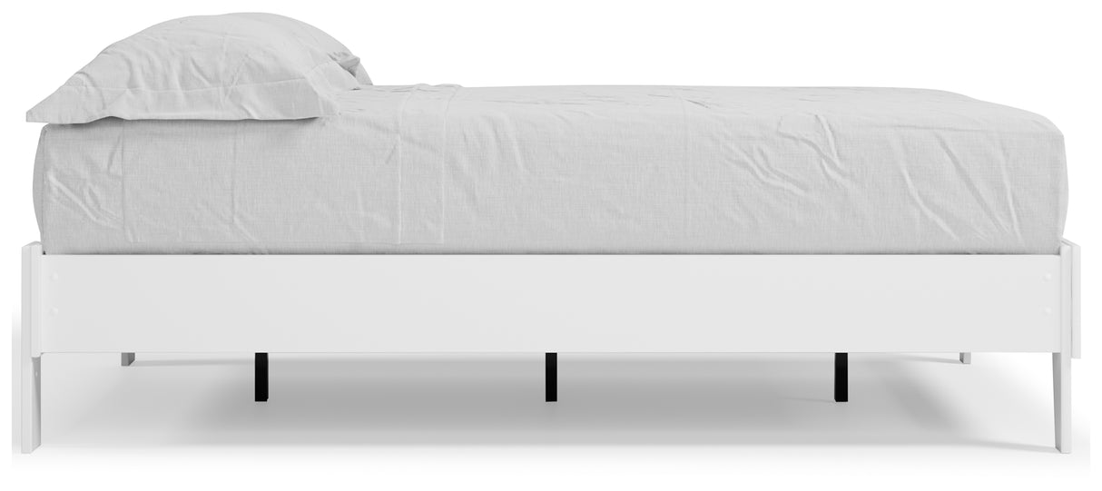 Piperton White Full Platform Bed