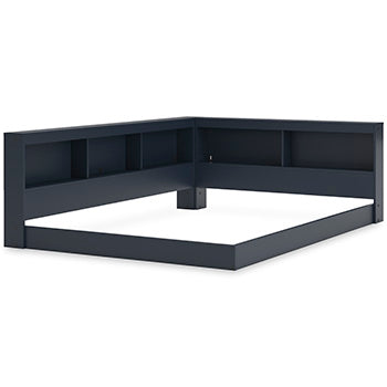 Simmenfort Bookcase Storage with Side Rail