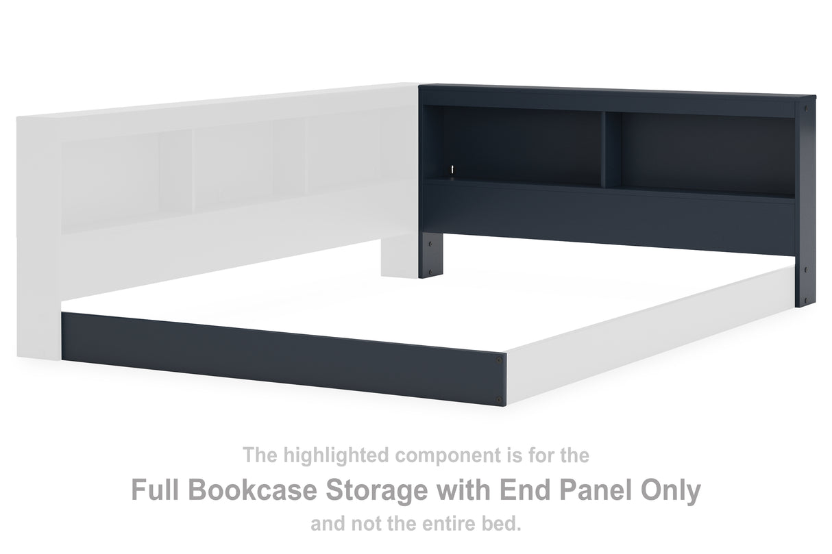 Simmenfort Full Bookcase Storage with End Panel