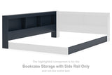 Simmenfort Bookcase Storage with Side Rail