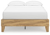 Bermacy Light Brown Full Platform Bed