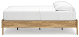 Bermacy Light Brown Full Platform Bed