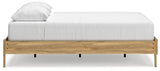 Bermacy Light Brown Queen Platform Bed