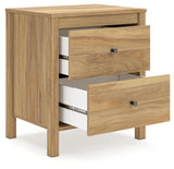 Bermacy Light Brown Nightstand