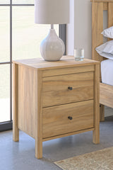 Bermacy Light Brown Nightstand